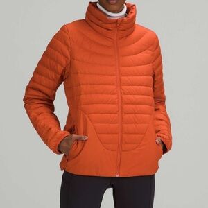 #543 NWT Lululemon Lightweight Relaxed-Fit Down Jacket Canyon Orange Sz 10